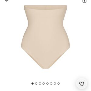 SKIMS High-Waist Strapless Shapewear Brief in Nude